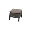 Gartenhocker 'Taranto' Aluminium taupe 50 x 54 x 54 cm
