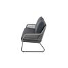 Loungebank 'Kansas' matt anthrazit/grau 145 x 73,5 x 73,5 cm