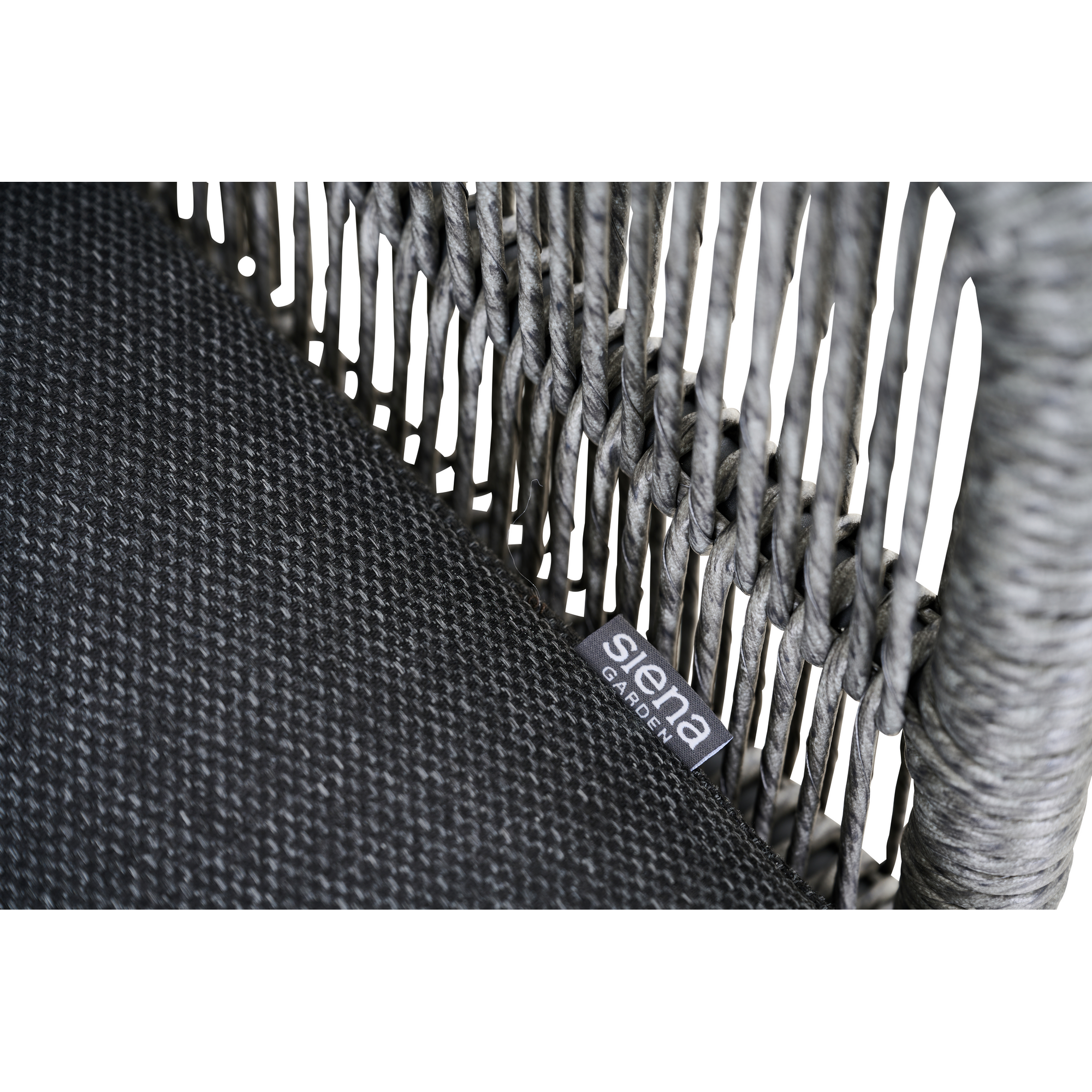 Loungebank 'Kansas' matt anthrazit/grau 145 x 73,5 x 73,5 cm