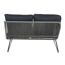 Loungebank 'Kansas' Armlehne rechts matt anthrazit/grau 127 x 75 x 75 cm