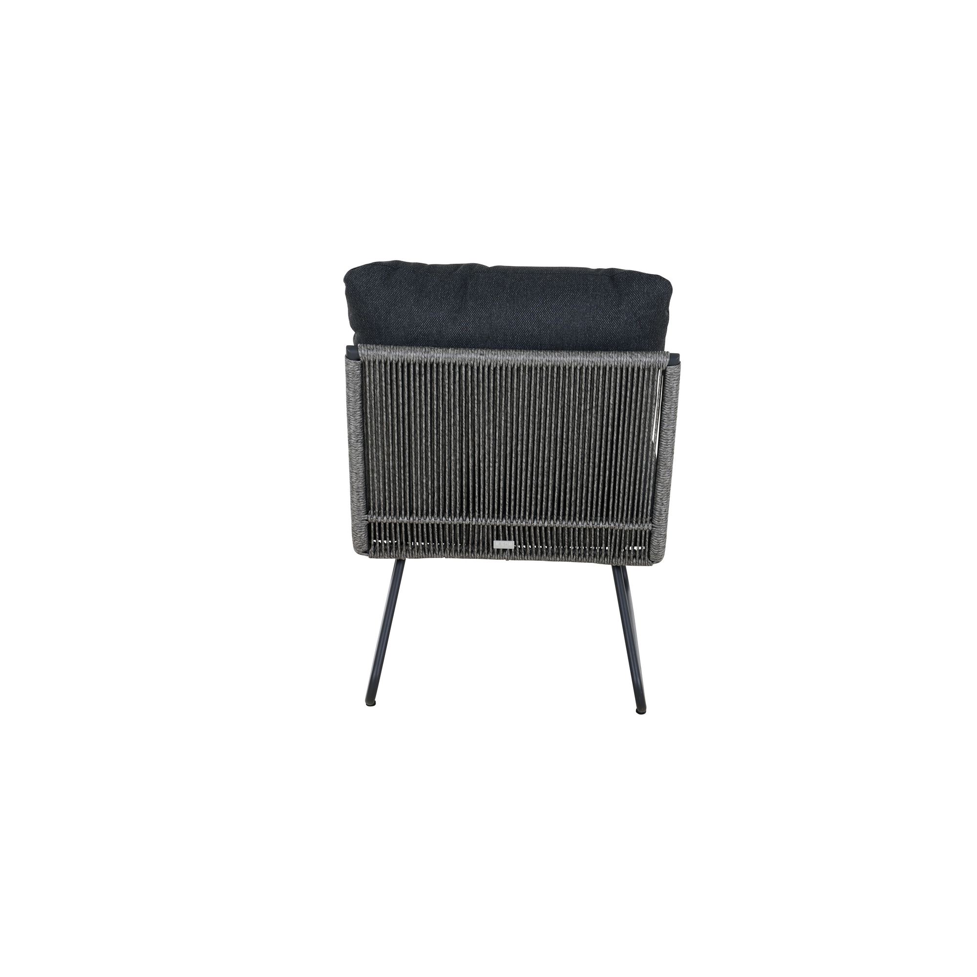 Lounge Mittelsofa 'Kansas' matt anthrazit/grau 60 x 75 x 75 cm