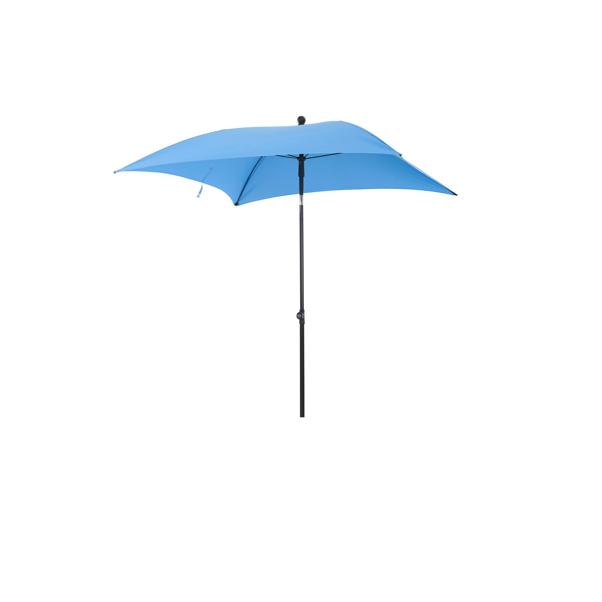 Sonnenschirm 'City Push' blau 180 x 180 cm