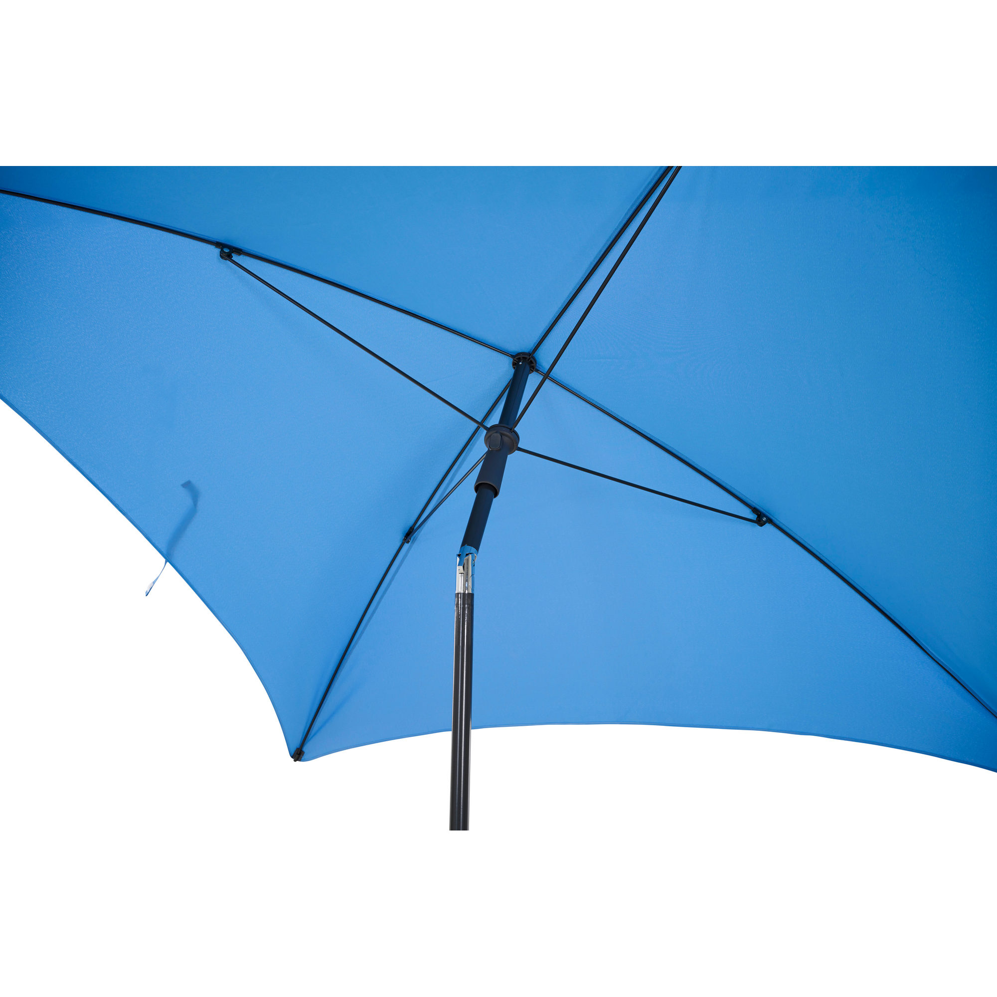 Sonnenschirm 'City Push' blau 180 x 180 cm