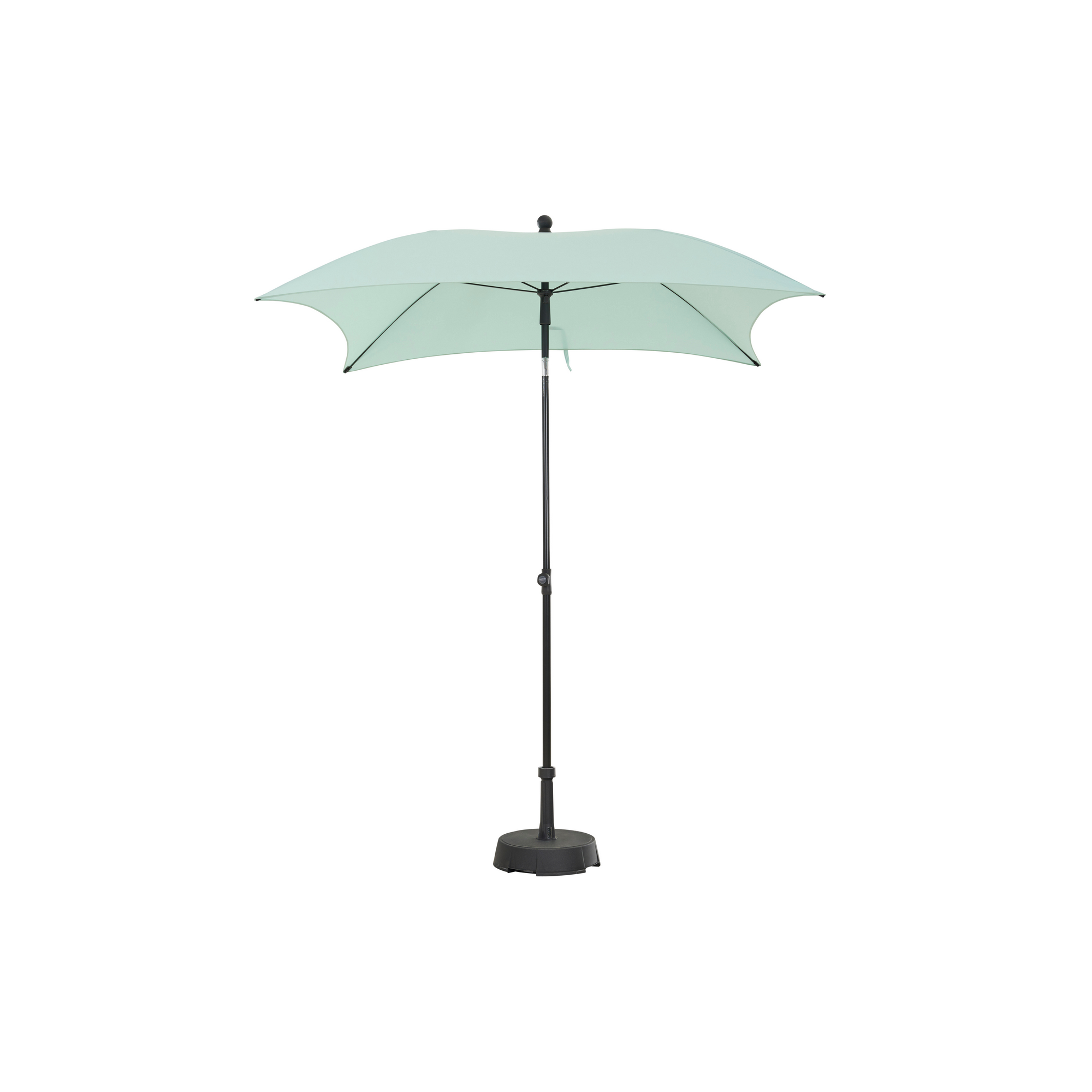 Sonnenschirm 'City Push' nilgrün 180 x 180 cm