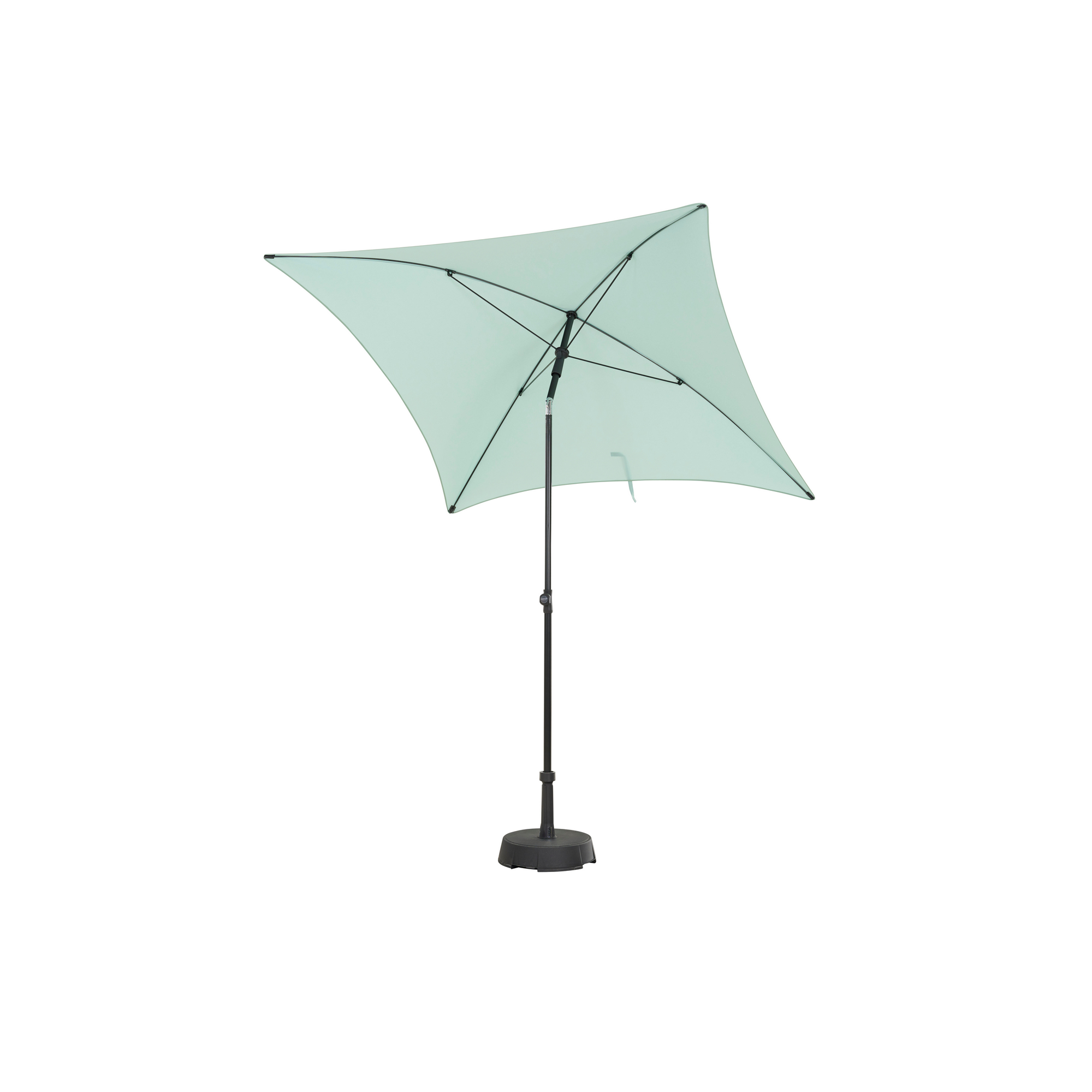 Sonnenschirm 'City Push' nilgrün 180 x 180 cm