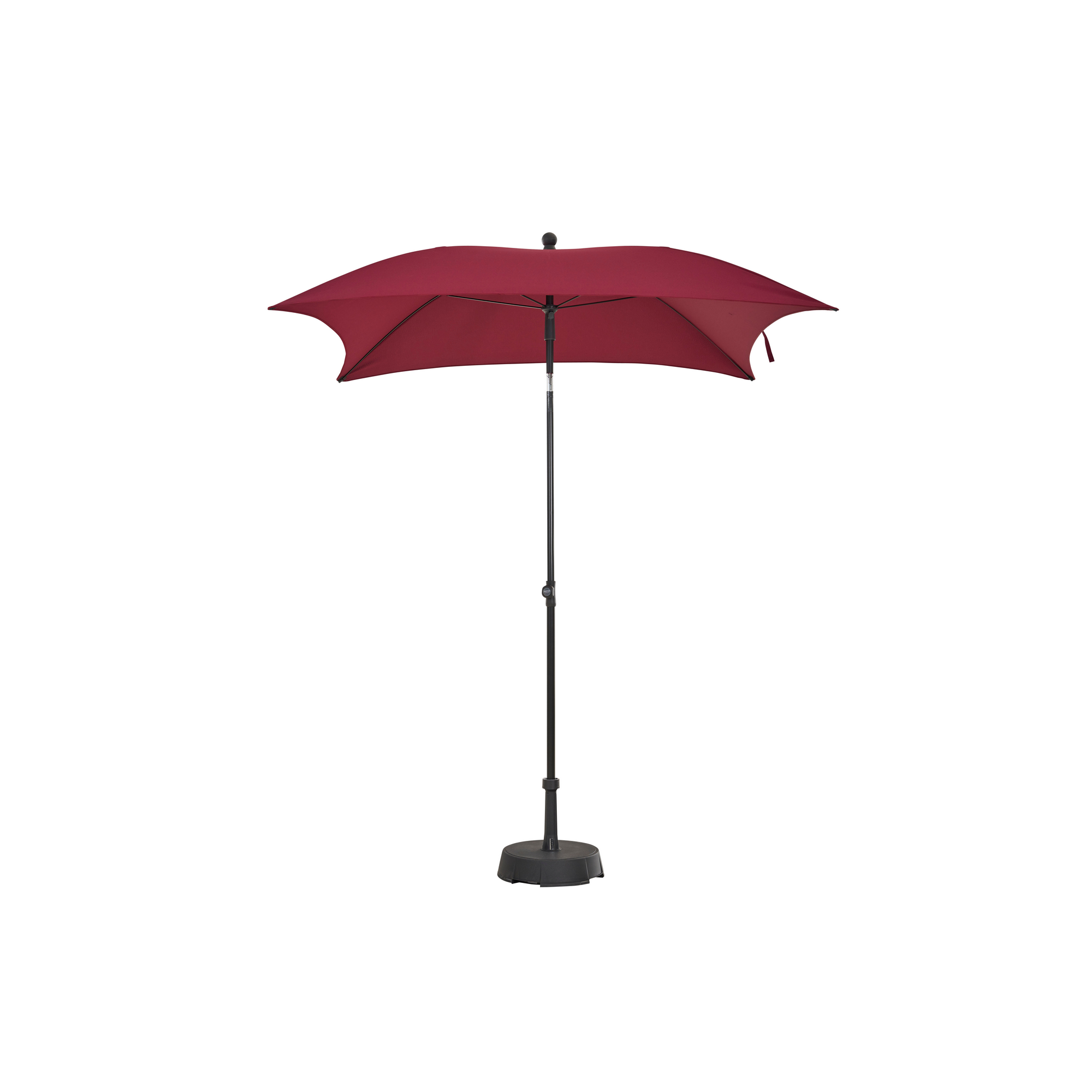 Sonnenschirm 'City Push' plum 180 x 180 cm