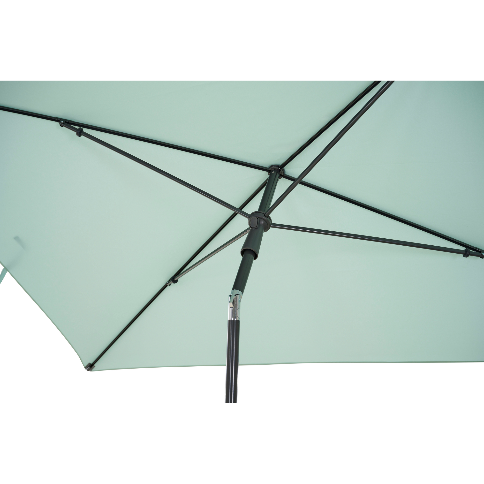 Sonnenschirm 'City Push' nilgrün 210 x 140 cm