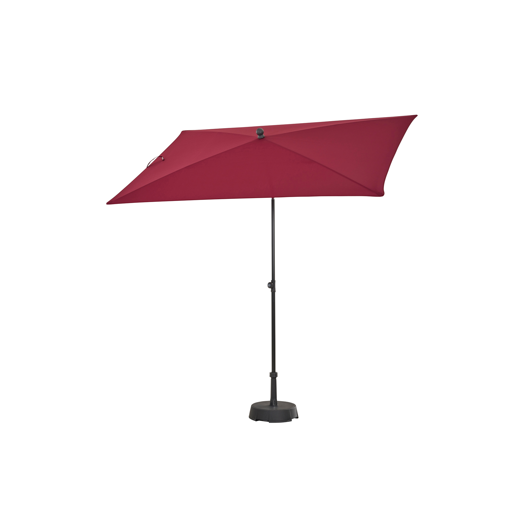 Sonnenschirm 'City Push' plum 210 x 140 cm