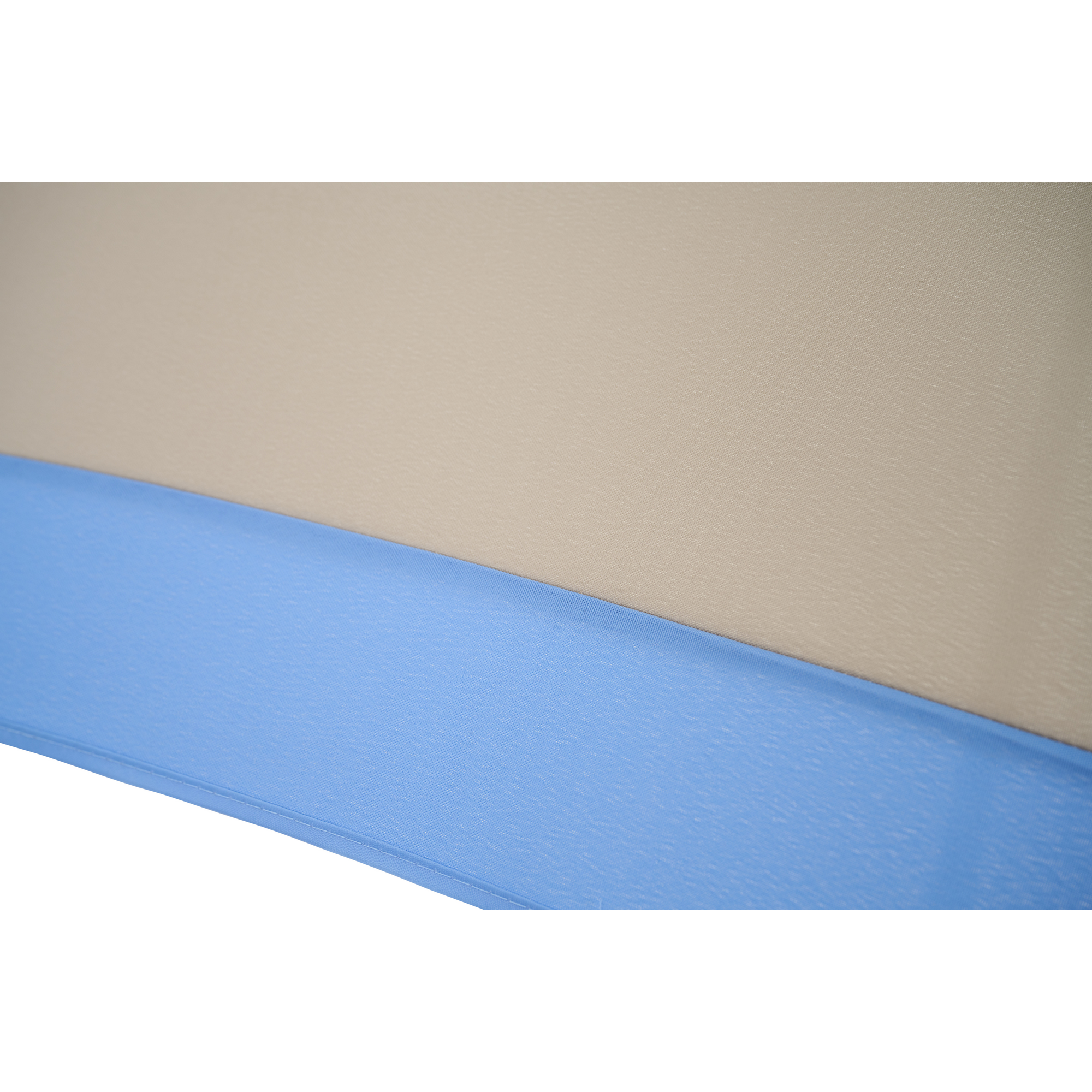 Sonnenschirm 'City Push' beige/blau Ø 180 cm