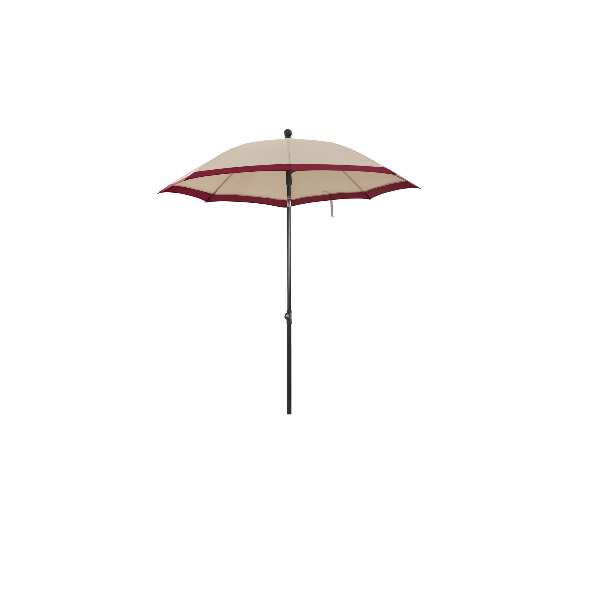 Sonnenschirm 'City Push' beige/plum Ø 180 cm