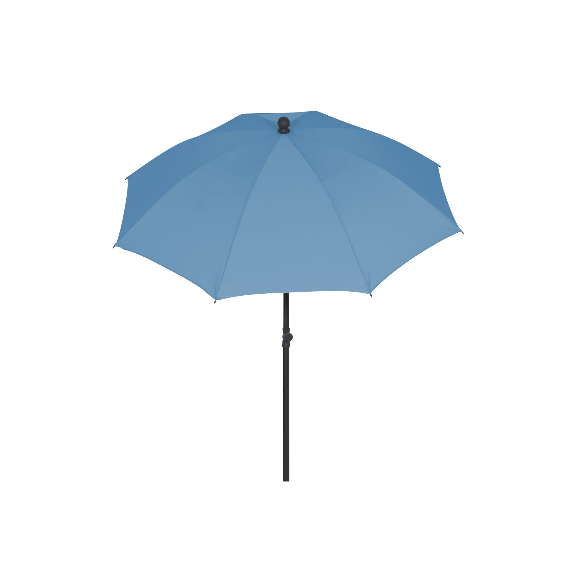 Sonnenschirm 'City Push' blau Ø 180 cm