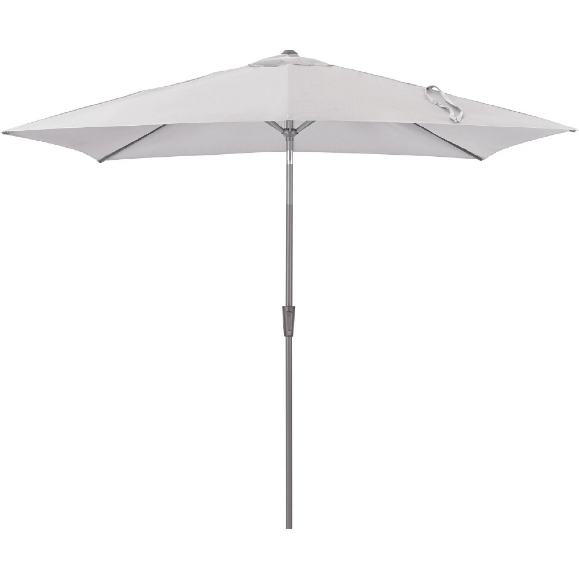 Sonnenschirm 'Fagus' grau 250 x 200 cm, mit Kurbel