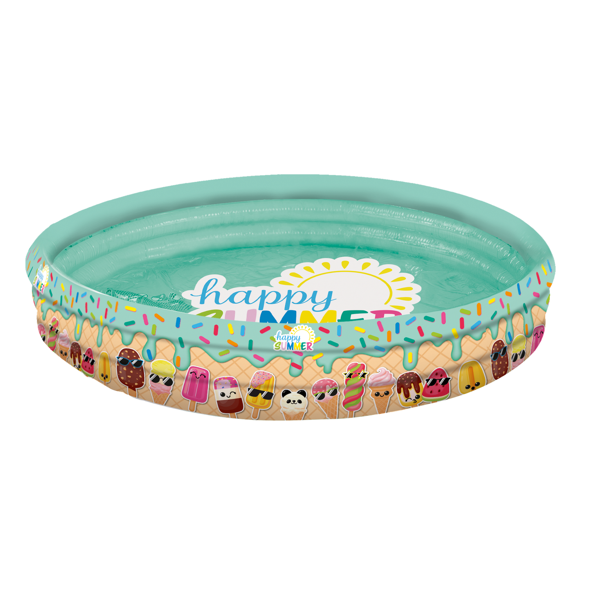 Planschbecken 'Happy Summer' mehrfarbig Ø 100 x 23 cm