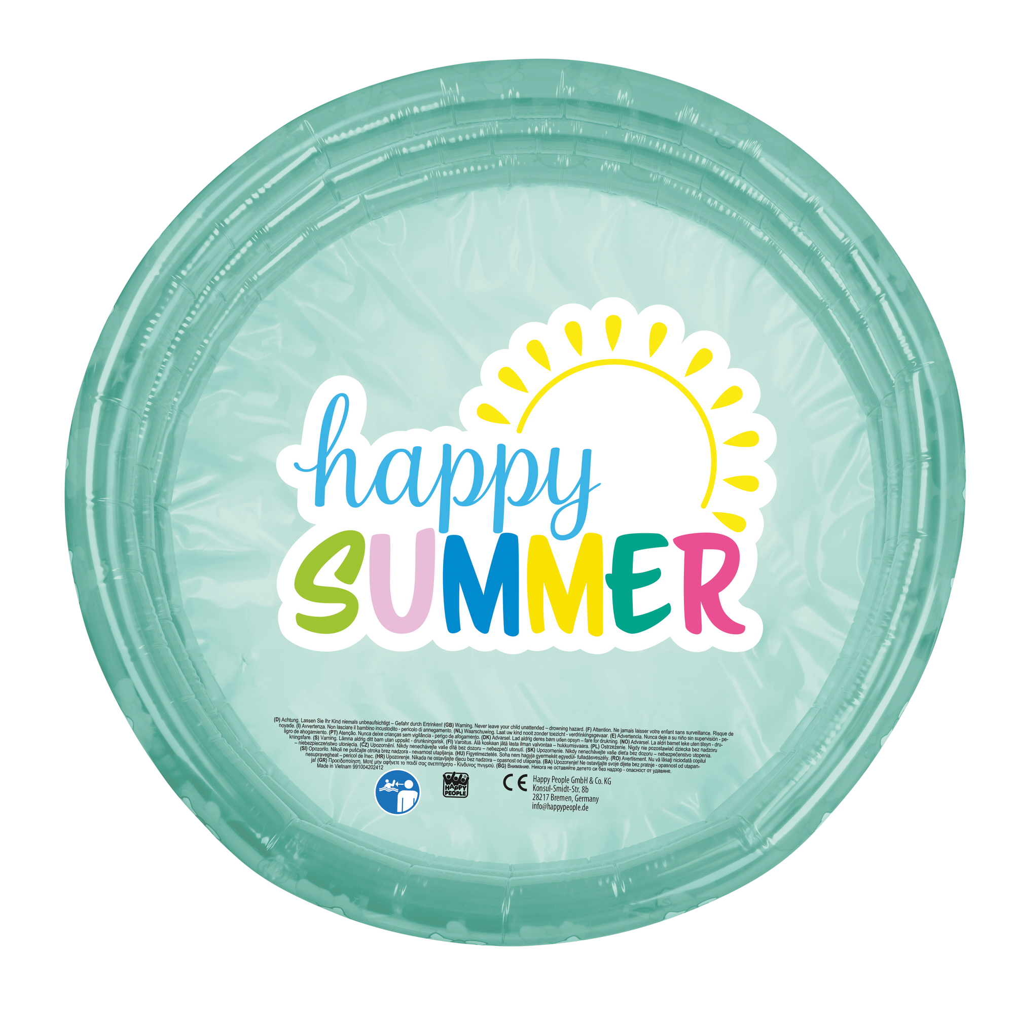 Planschbecken 'Happy Summer' mehrfarbig Ø 100 x 23 cm