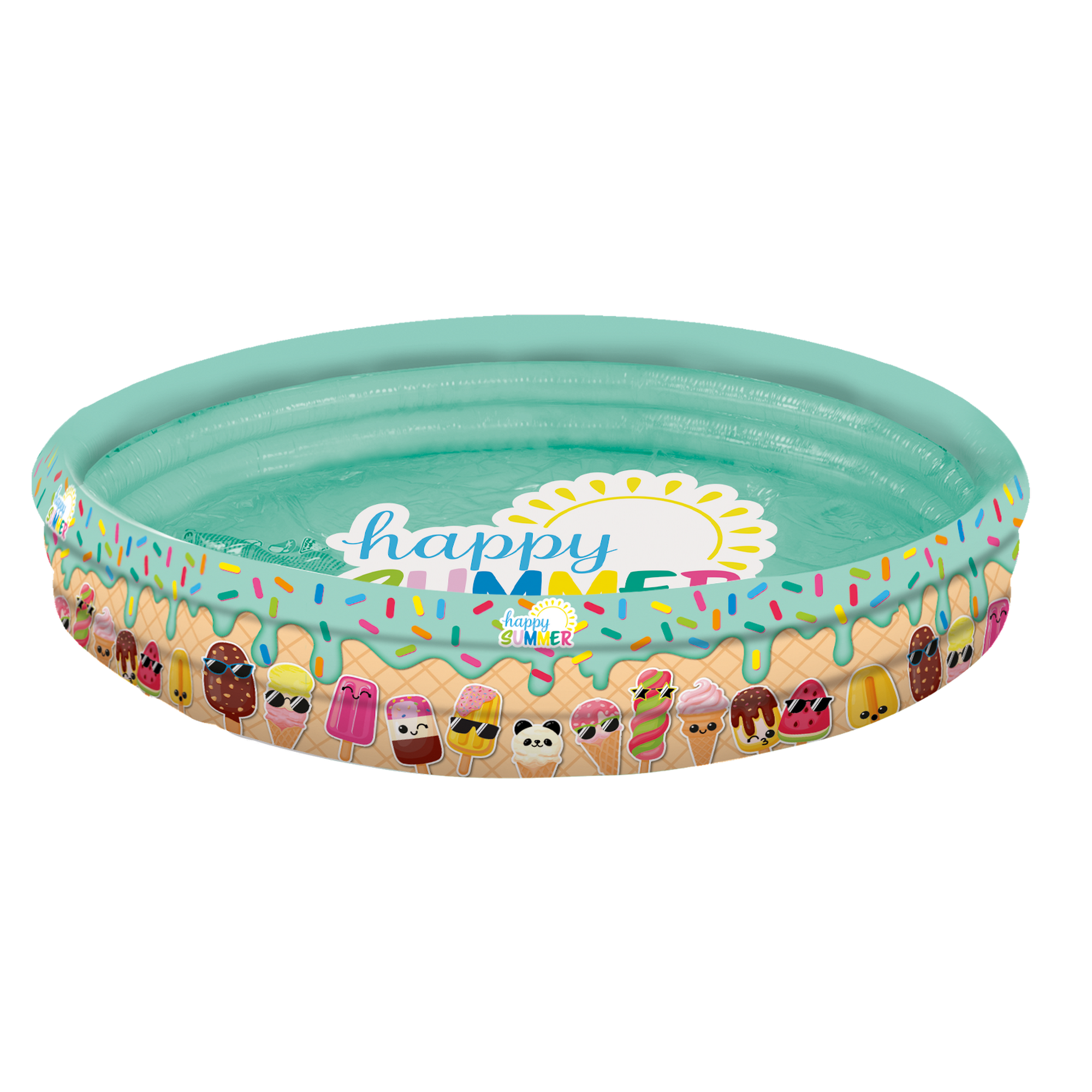 Planschbecken 'Happy Summer' mehrfarbig Ø 122 x 23 cm