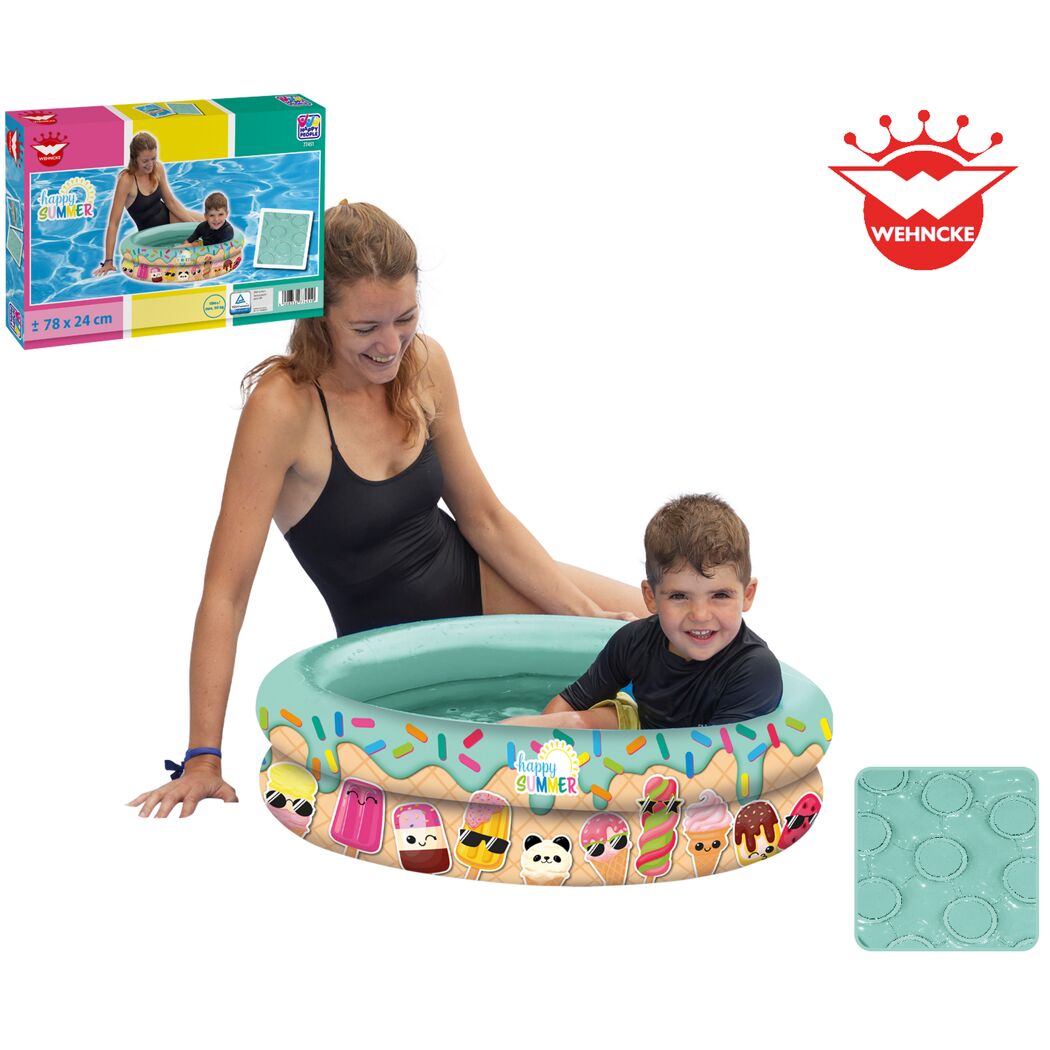 Planschbecken 'Happy Summer Babypool' mehrfarbig Ø 78 x 24 cm