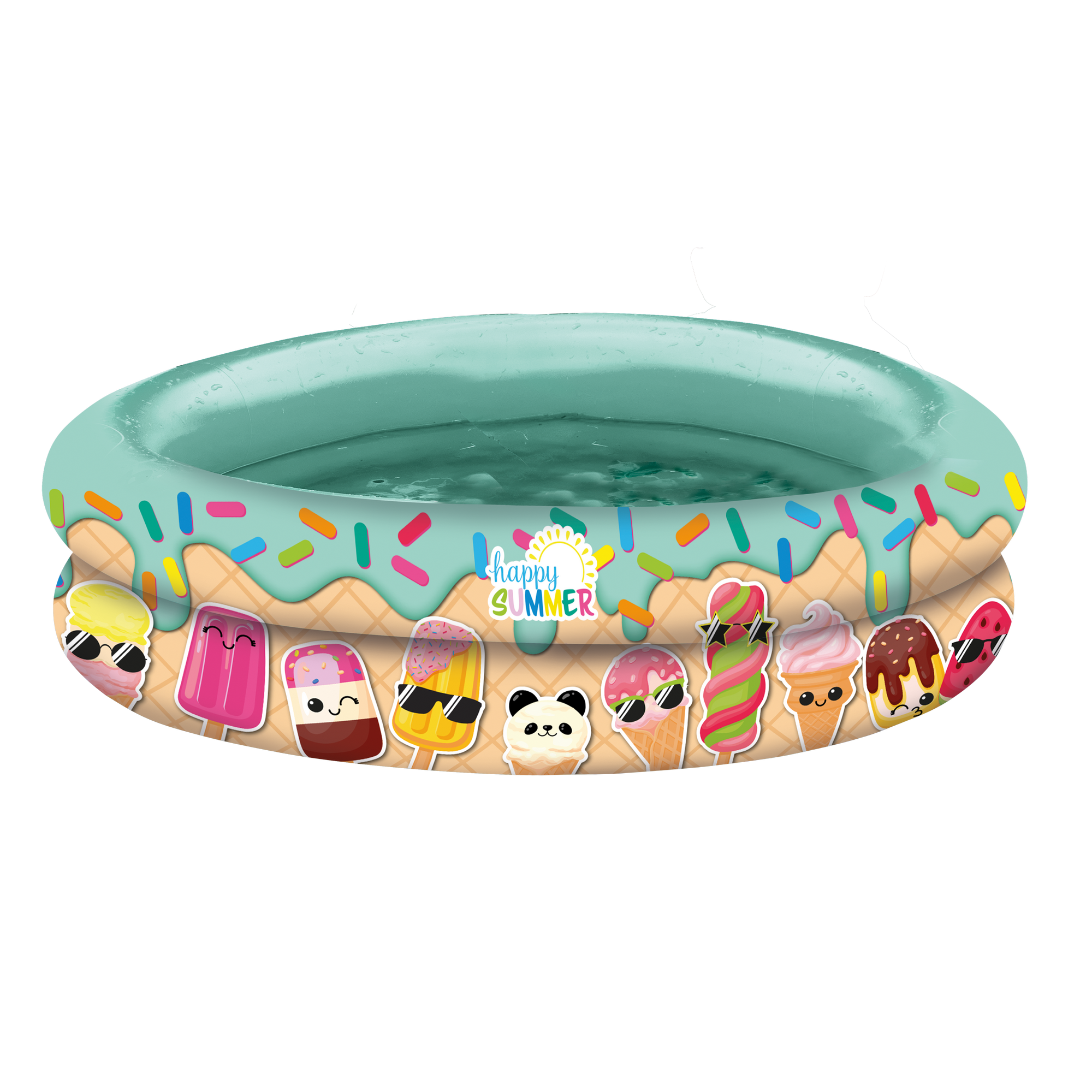 Planschbecken 'Happy Summer Babypool' mehrfarbig Ø 74 x 18 cm