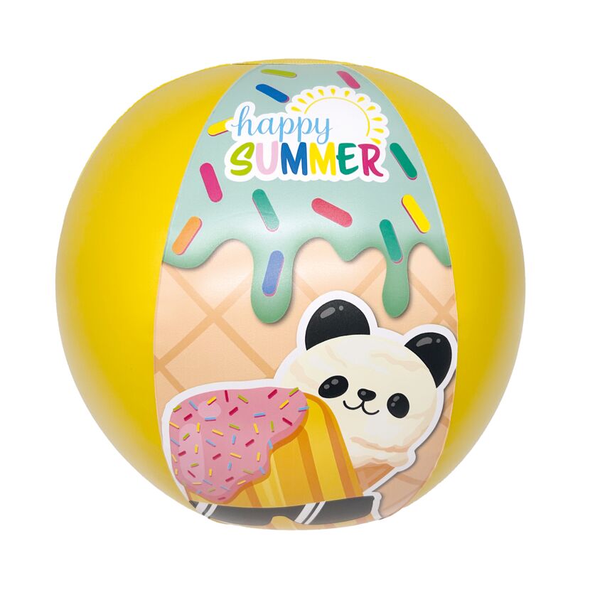 Strandball 'Happy Summer' mehrfarbig Ø 29 cm