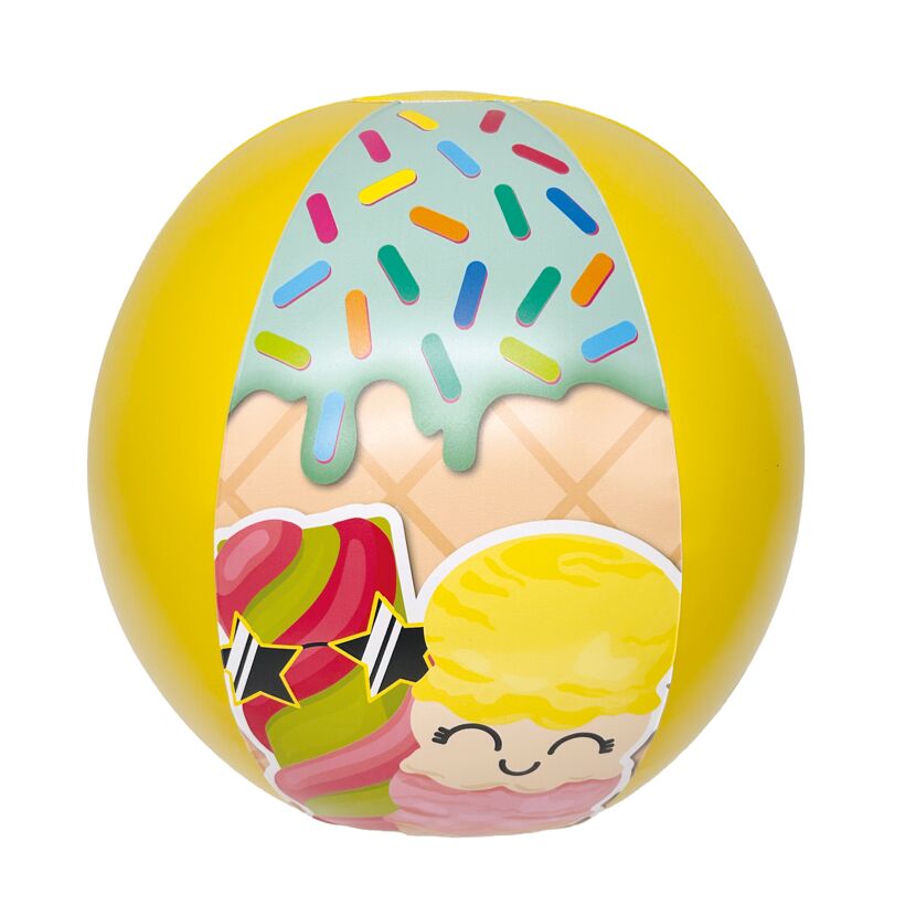 Strandball 'Happy Summer' mehrfarbig Ø 29 cm
