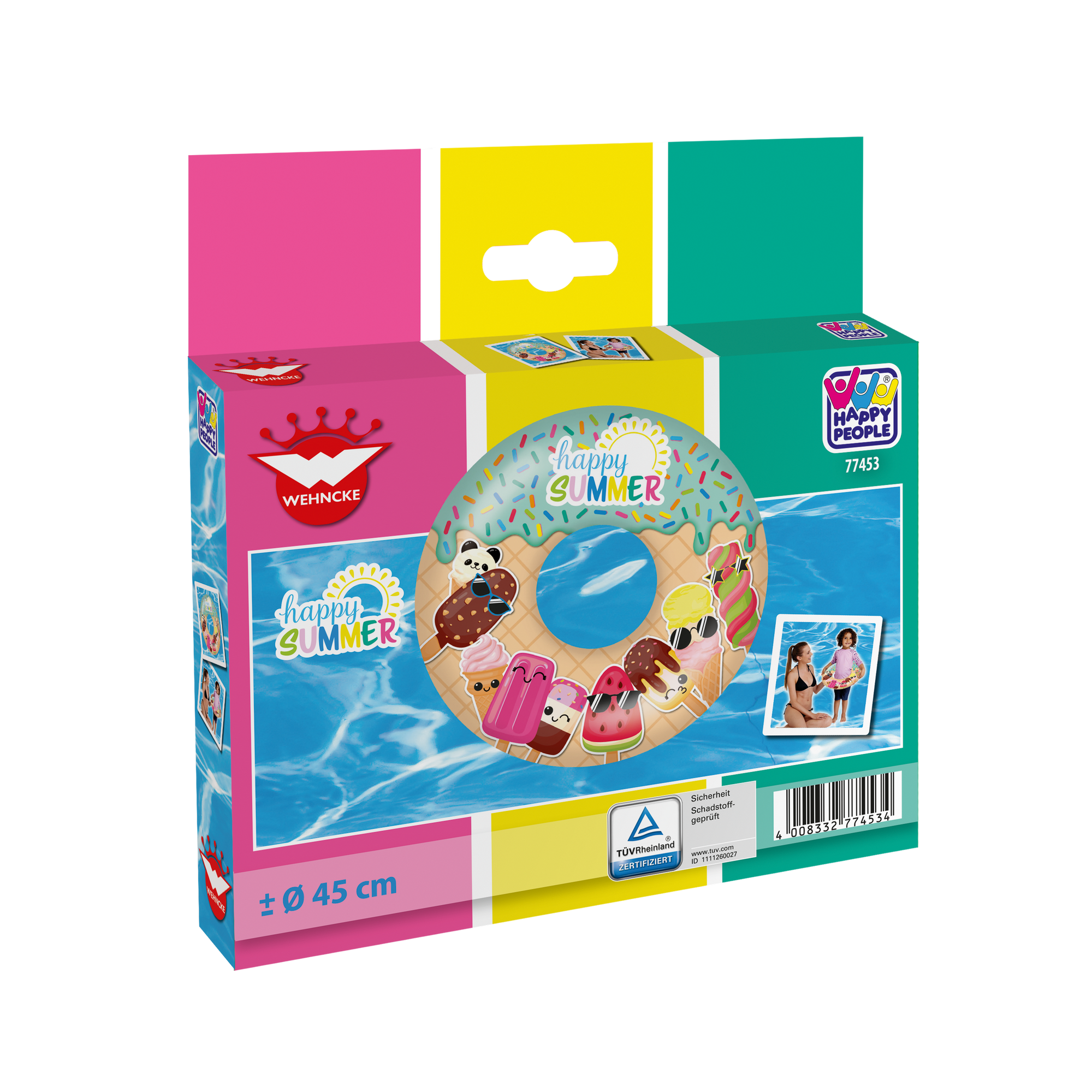 Schwimmring 'Happy Summer' mehrfarbig Ø 45 cm