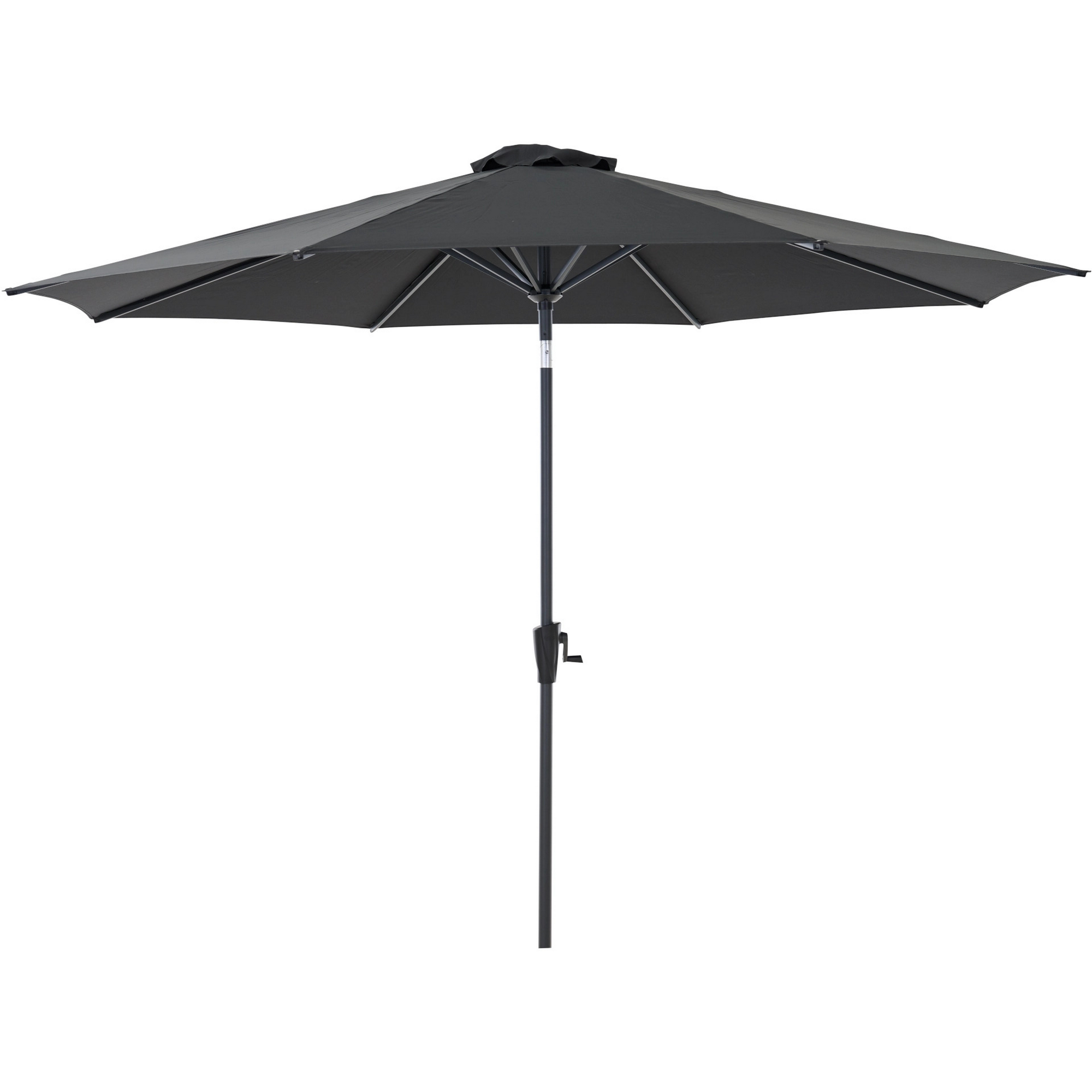 Sonnenschirm 'Fagus' anthrazit Ø 300 cm, mit Kurbel