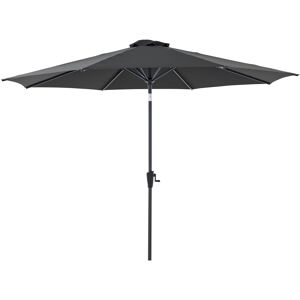 Sonnenschirm 'Fagus' anthrazit Ø 300 cm, mit Kurbel