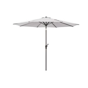 Sonnenschirm 'Fagus' grau Ø 300 cm, mit Kurbel