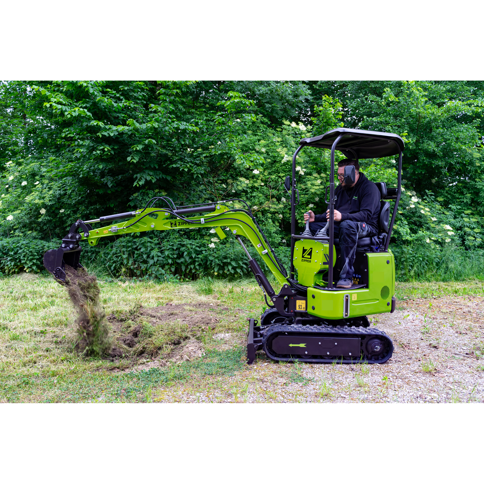 Minibagger-Set 'ZI-MBG1000D' 7 kW