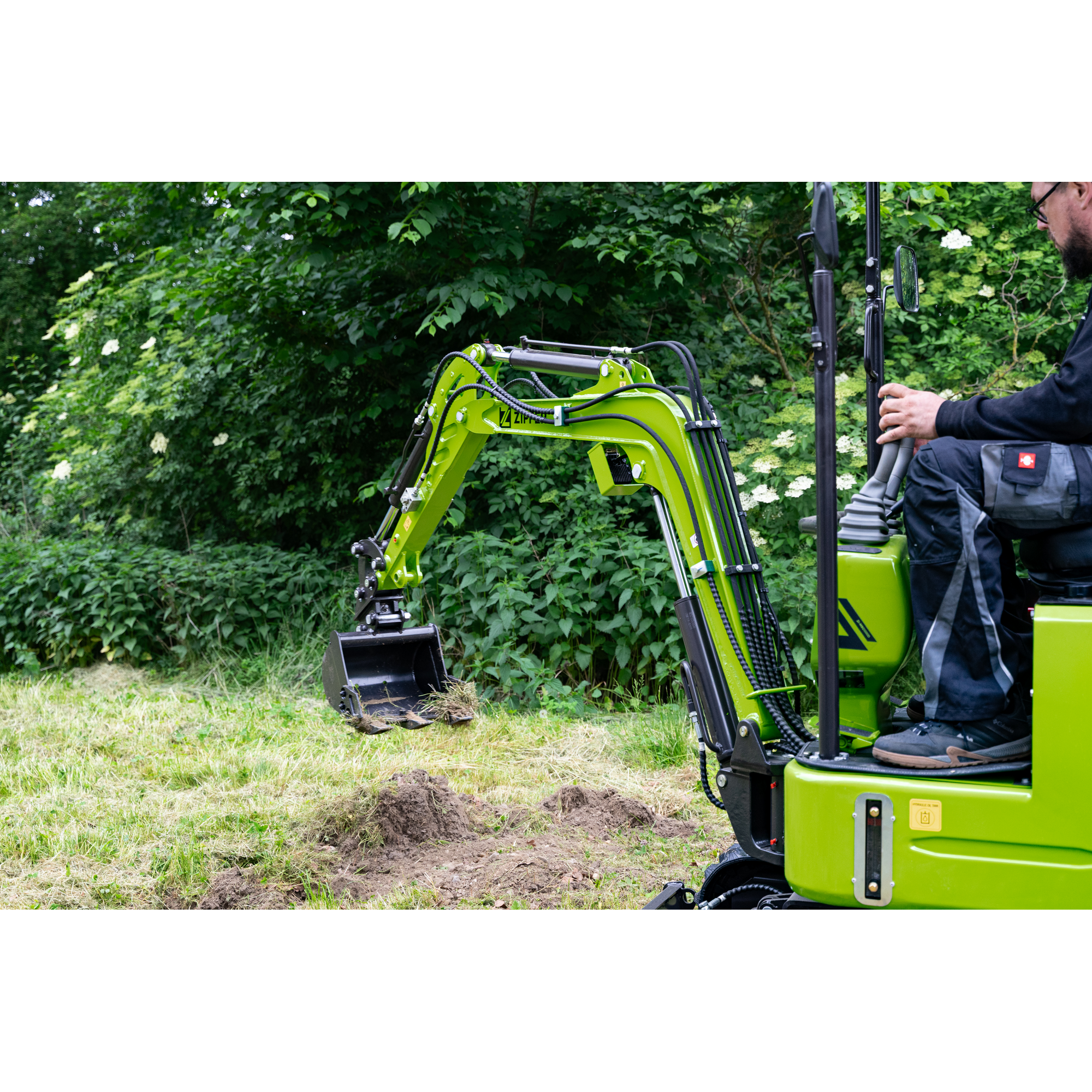 Minibagger-Set 'ZI-MBG1000D' 7 kW