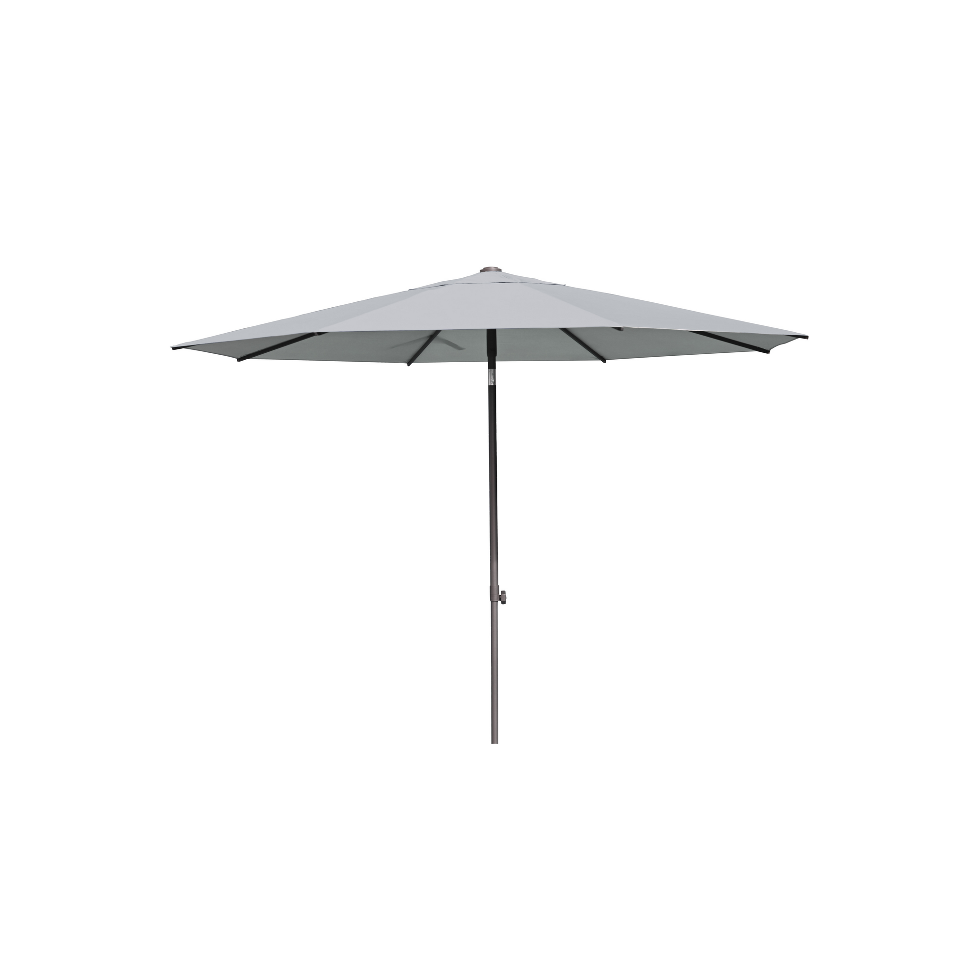 Sonnenschirm 'Fagus PushUp' grau Ø 300 cm