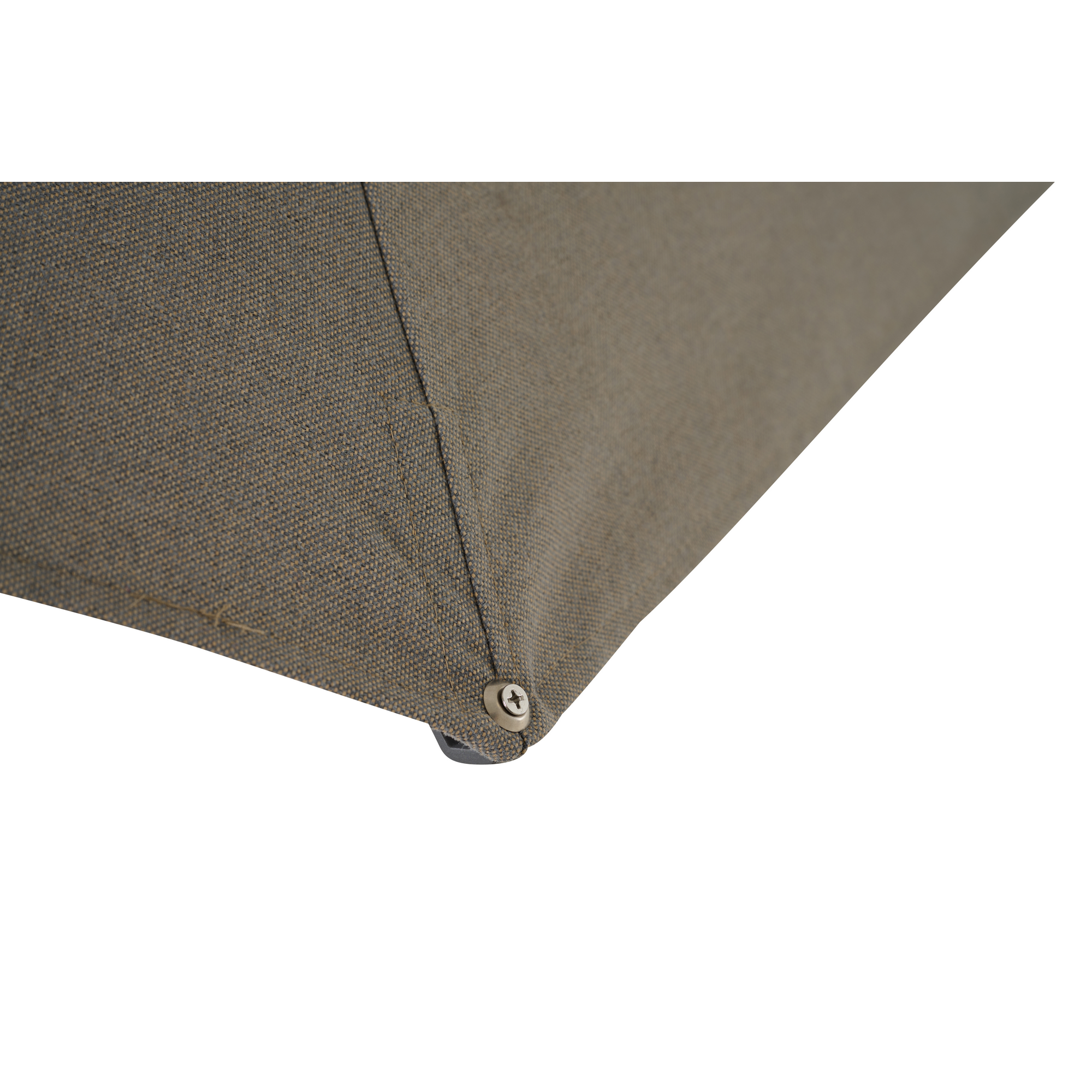 Sonnenschirm 'Pino' wood/taupe-meliert Ø 300 cm, mit Kurbel