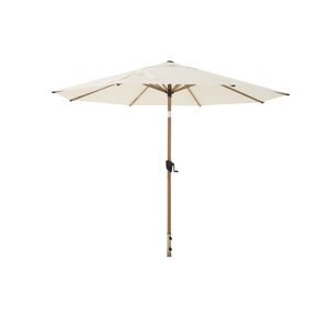 Sonnenschirm 'Pino' wood/natur-meliert Ø 300 cm, mit Kurbel