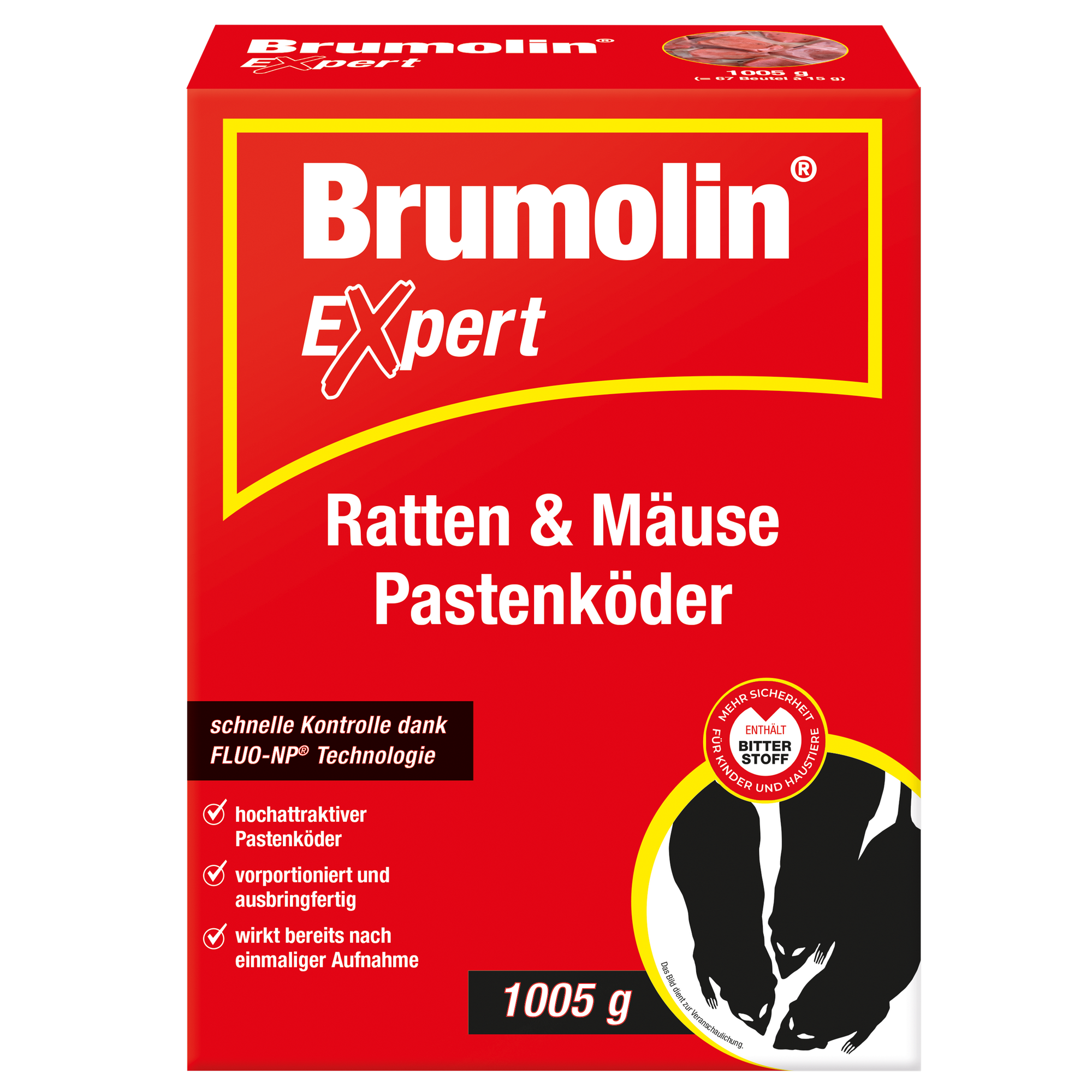 Pastenköder 'Expert' für Ratten und Mäuse 1005 g
