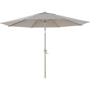 Sonnenschirm 'Pino' taupe-meliert Ø 300 cm, mit Kurbel