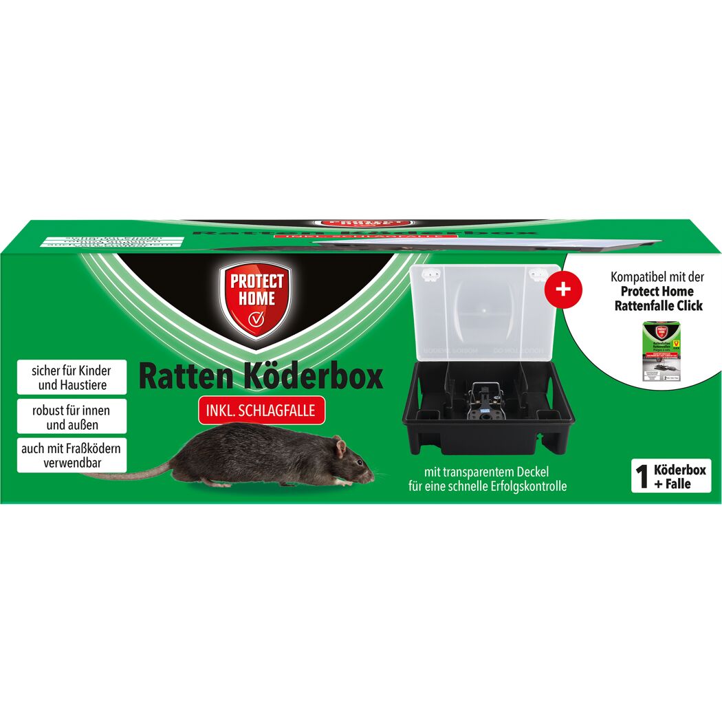 Rattenköderbox inkl. Schlagfalle 1 Stück