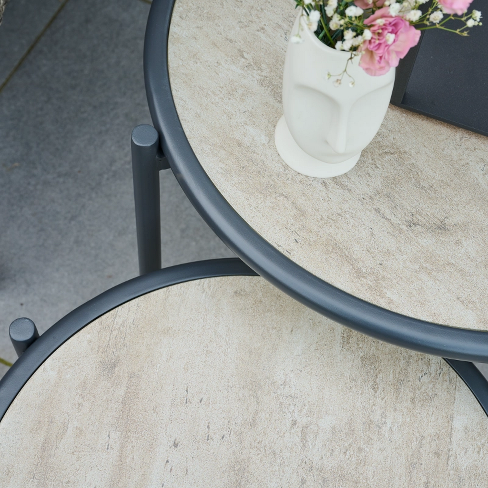 Loungemöbelset 'Bali' Stahl anthrazit 4-teilig