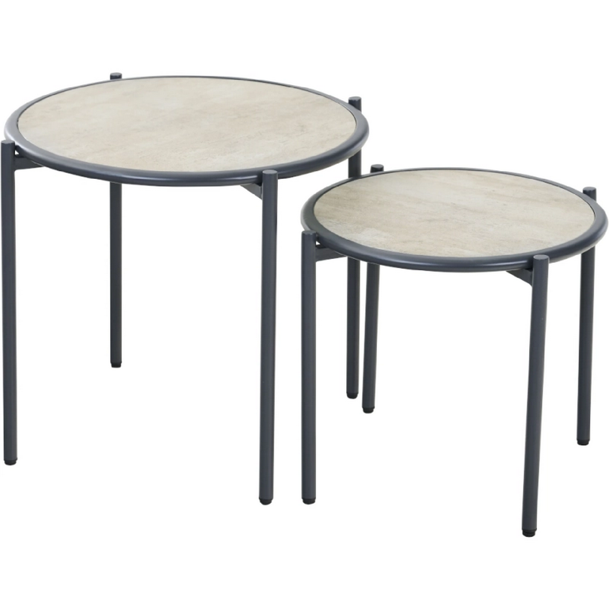 Loungemöbelset 'Bali' Stahl anthrazit 4-teilig