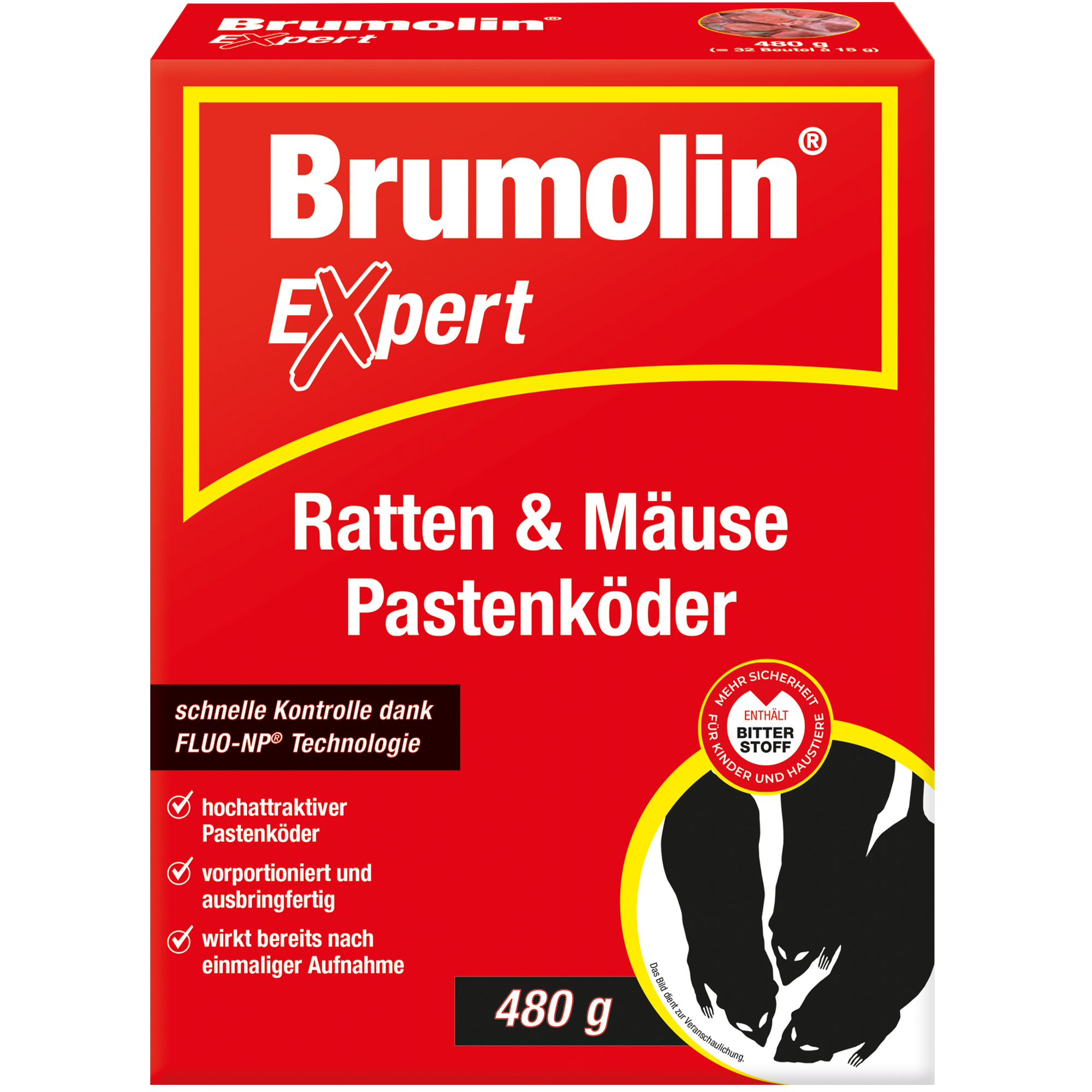 Pastenköder 'Expert' für Ratten und Mäuse 480 g