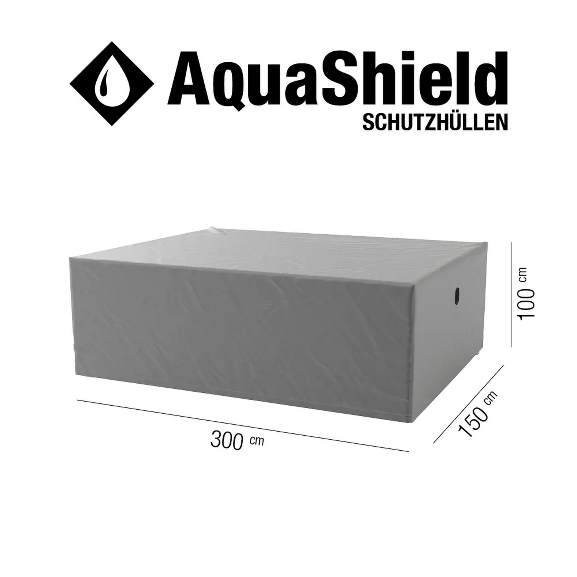 Sitzgruppen-Schutzhülle 'AquaShield' hellgrau 300 x 150 x 100 cm