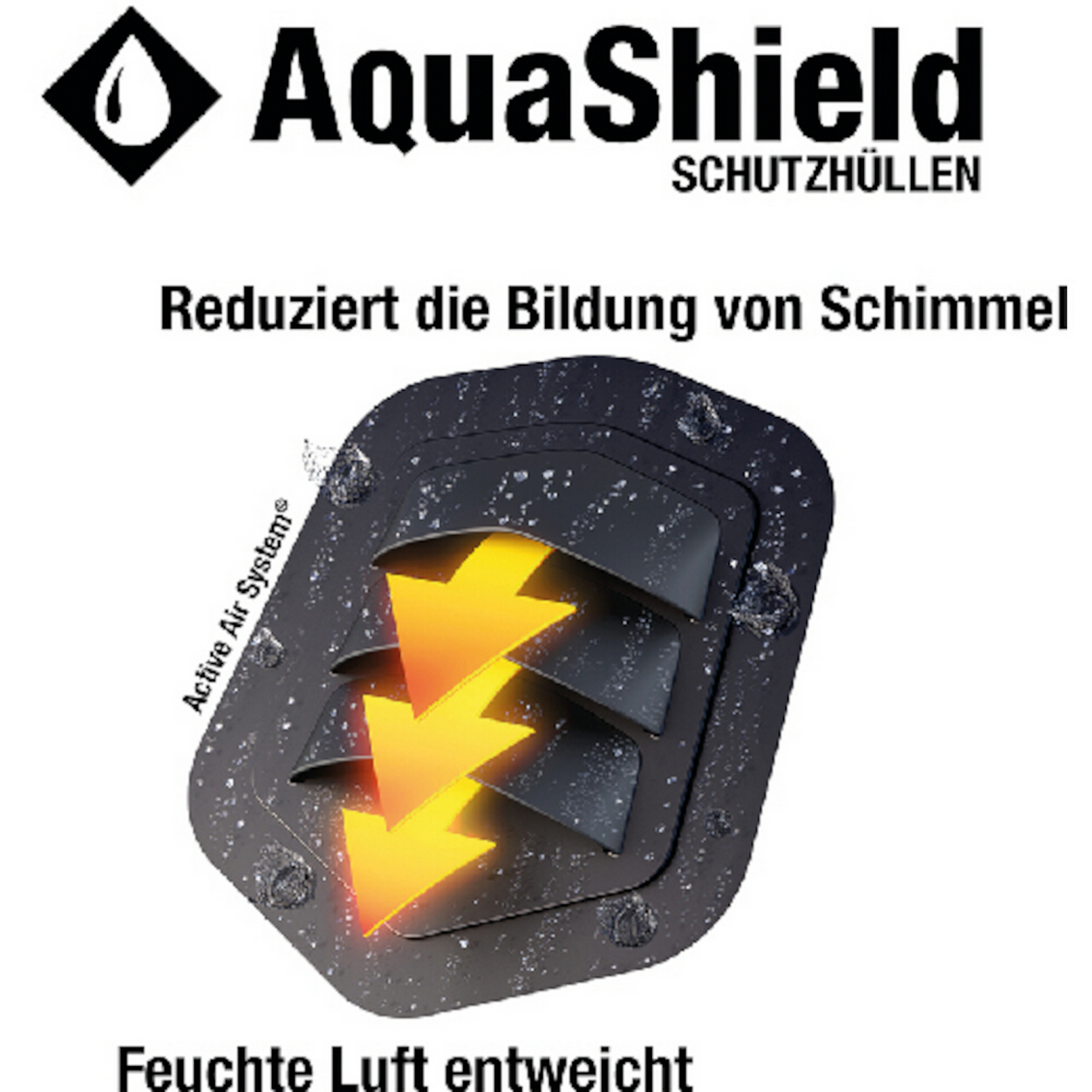 Gartentisch-Schutzhülle 'AquaShield' hellgrau 180 x 100 x 70 cm