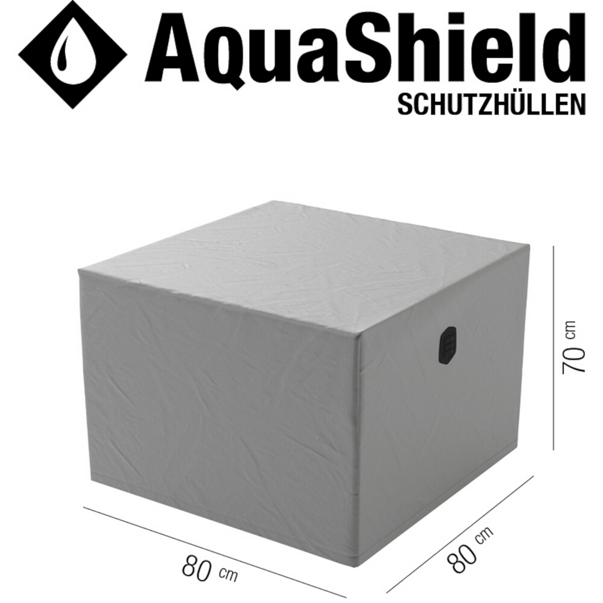 Gartentisch-Schutzhülle 'AquaShield' hellgrau 80 x 80 x 70 cm