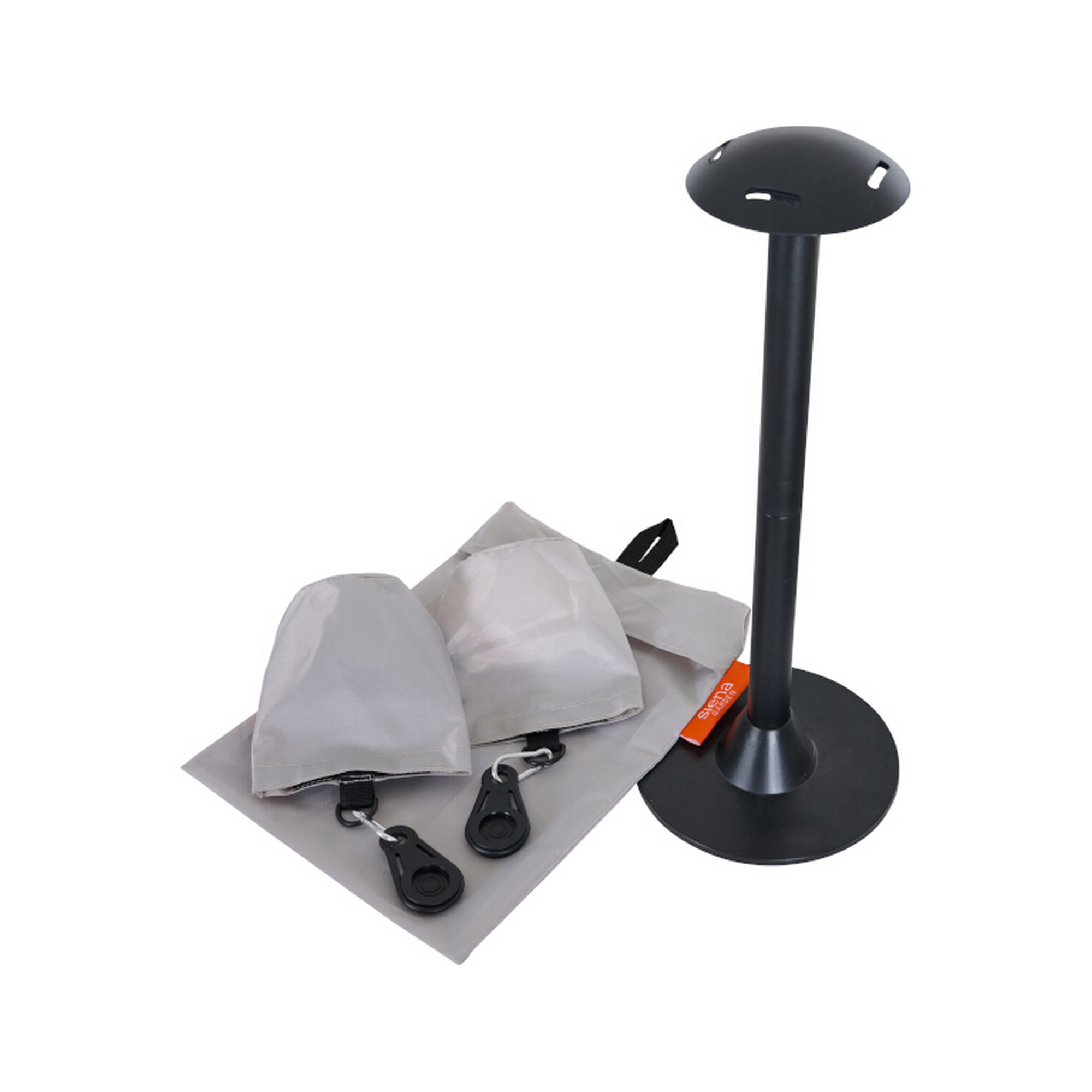 Abstandhalter für Schutzhüllen 'AquaShild' schwarz/grau 9-teilig