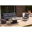 Gartenhocker 'Integral' Polyethylen grau 46 x 46 x 46 cm