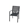 Gartenstuhl 'Bologna' stapelbar Aluminium anthrazit 57 x 65 x 65 cm