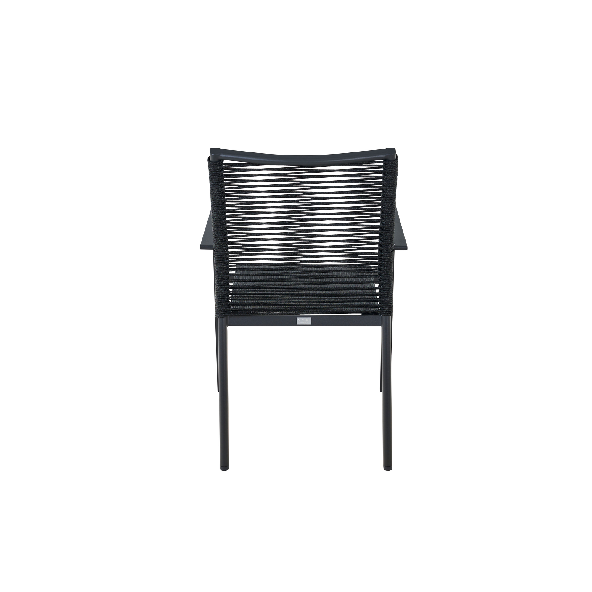 Stapelsessel 'Bologna' anthrazit, Rope schwarz 57 x 65 x 65 cm