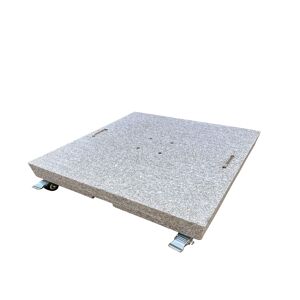 Sonnenschirmständer 'Ennio' mit Rollen 76 x 76 x 5 cm hellgrau, 150 kg