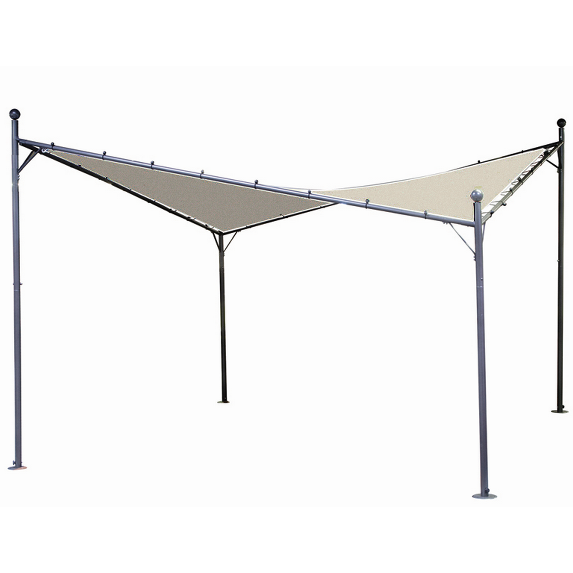 Dach hellgrau 400 x 400 cm für Pavillon 'Berlino'