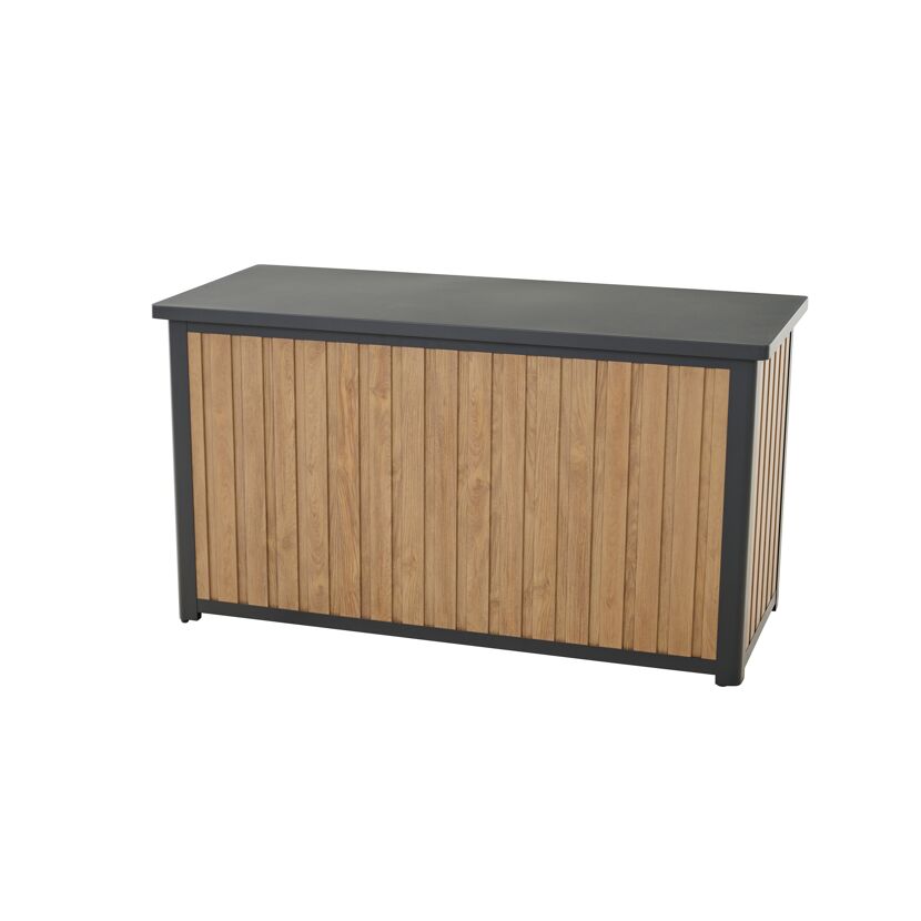 Kissenbox 'Sabano' Aluminium braun/anthrazit 135 x 75 x 58 cm