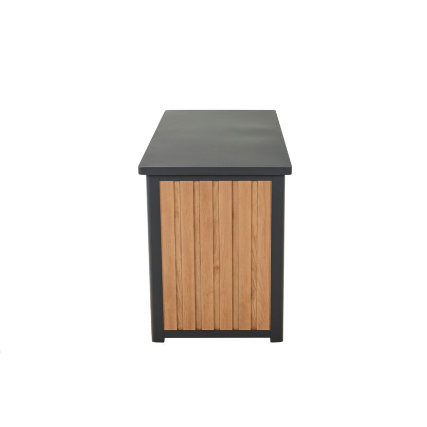 Kissenbox 'Sabano' Aluminium braun/anthrazit 135 x 75 x 58 cm