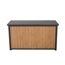 Kissenbox 'Sabano' Aluminium braun/anthrazit 135 x 75 x 58 cm